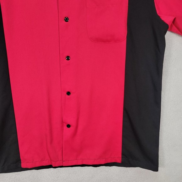 Crusin USA Bowling Shirt High Roller Collared Unique 2012 Short Sleeve Button Up - Picture 5 of 16